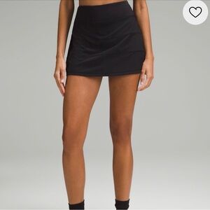 lululemon athletica Black Performance Skort with Hidden Pocket